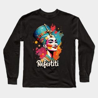 Nefertiti's Hilarious Highness Long Sleeve T-Shirt